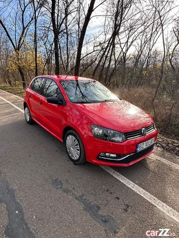 Roșu Utilizat 2015 VW Polo Hatchback | 6.300 EUR (Preț OK) - Imagine 1/4