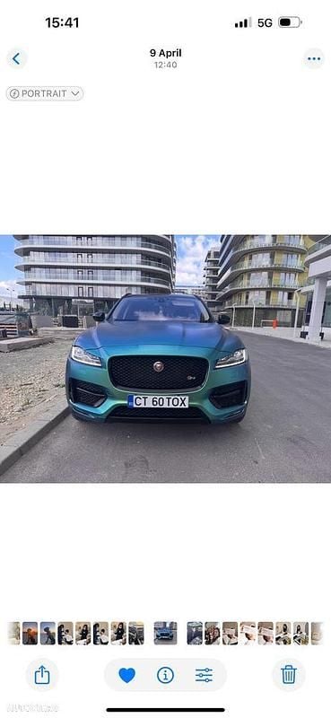 Culoarealbastru Utilizat 2016 Jaguar F-Pace R-Sport SUV | 14.500 EUR (Preț OK) - Imagine 1/4