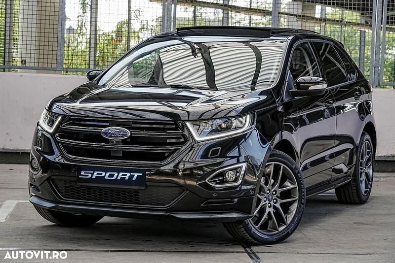Culoarenegru Utilizat 2017 Ford Edge Sport SUV | 15.390 EUR (Preț bun) - Imagine 1/4