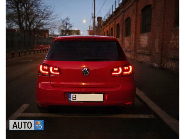 Second-hand VW Golf VI 80 CP (58 kW) 2010 Rosu Hatchback
