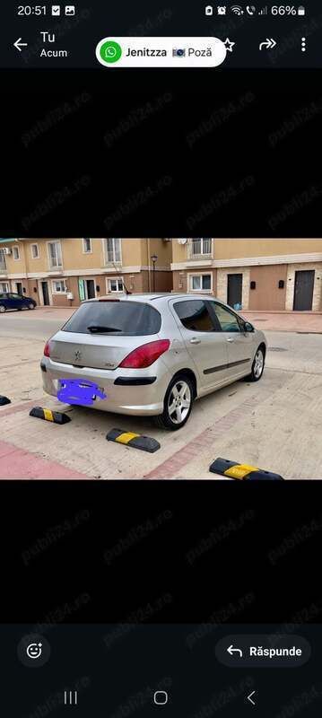 Utilizat 2008 Peugeot 308 Berlinǎ | 2.900 EUR (Preț OK) - Imagine 1/4