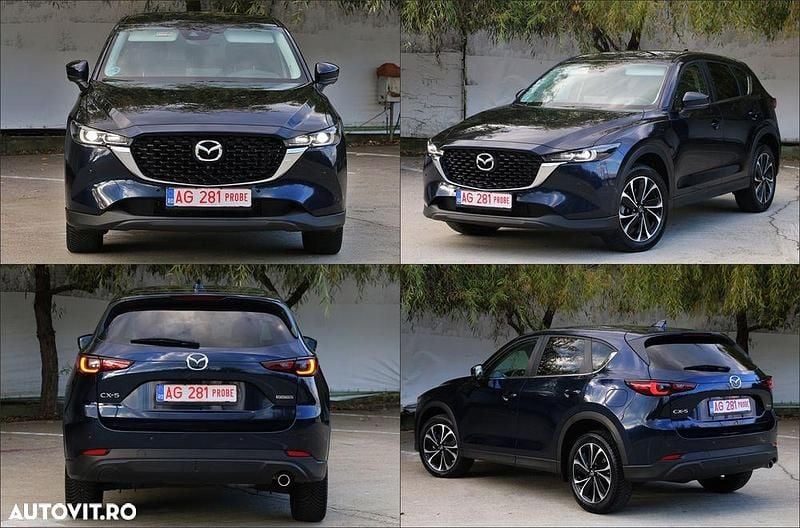Culoarealbastru Utilizat 2022 Mazda CX-5 Exclusive-Line SUV | 18.999 EUR (Super Preț) - Imagine 1/4