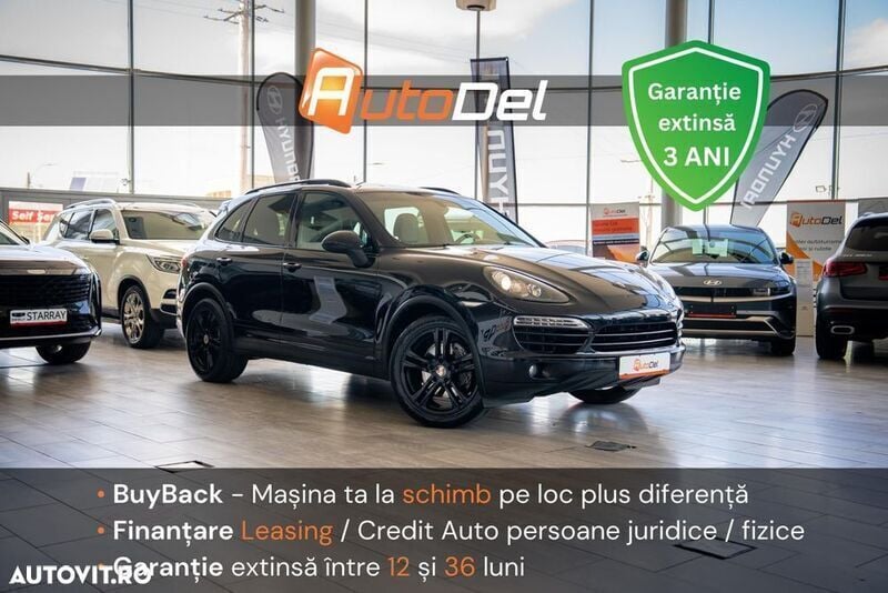 Negru Utilizat 2014 Porsche Cayenne SUV | 17.350 EUR (Super Preț) - Imagine 1/4