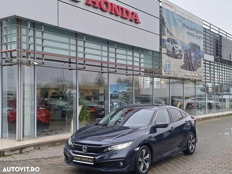 Culoarealbastru Utilizat 2020 Honda Civic Elegance Berlinǎ | 19.990 EUR (Preț OK) - Imagine 1/4