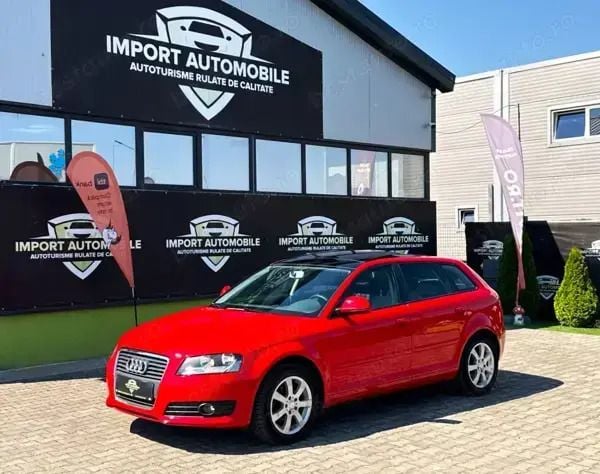 Rosu Utilizat 2010 Audi A3 Ambiente Hatchback | 5.499 EUR (Preț OK) - Imagine 1/4