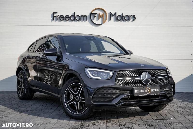 Negru Utilizat 2019 Mercedes GLC220 AMG line Plus Coupe | 40.299 EUR (Super Preț) - Imagine 1/4
