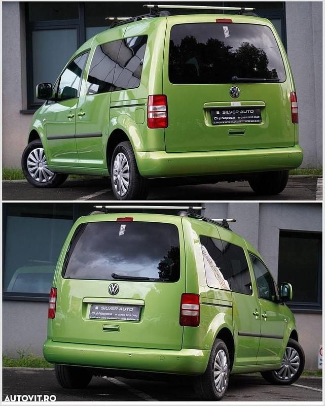 Second-hand VW Caddy 105 CP (77 kW) 2013 Culoareverde Monovolum