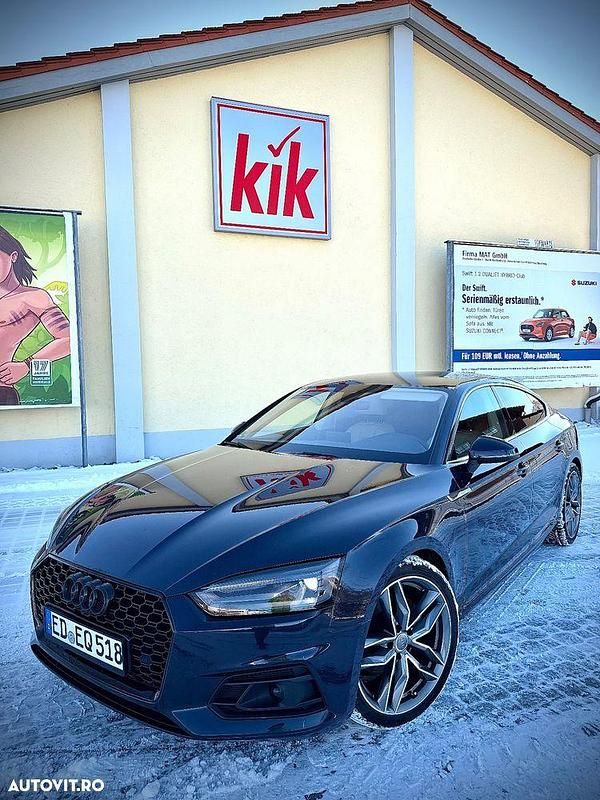 Culoarealbastru Utilizat 2017 Audi A5 Sport Berlinǎ | 17.500 EUR (Preț OK) - Imagine 1/4