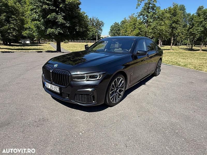 Negru Utilizat 2021 BMW 750L Comfort Edition Berlinǎ | 52.499 EUR (Preț bun) - Imagine 1/4