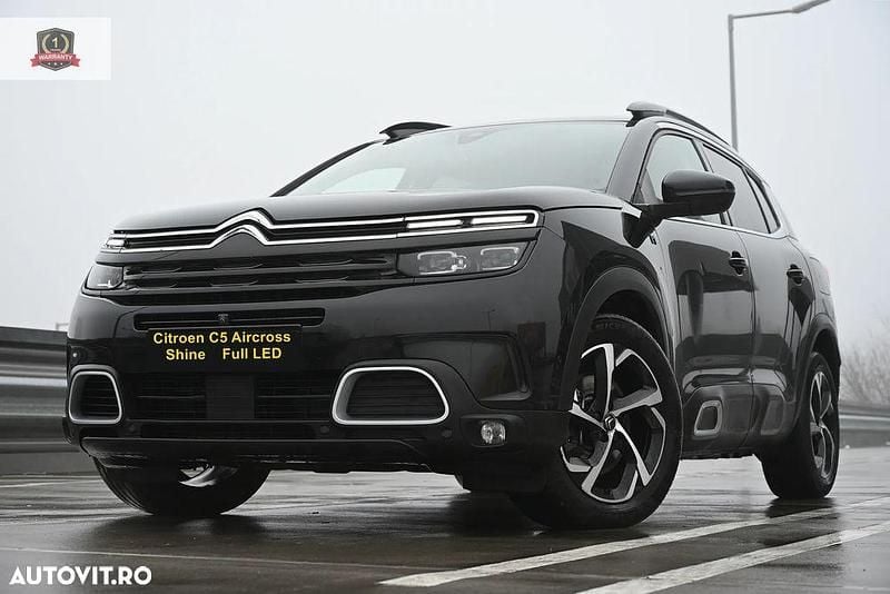 Culoarenegru Utilizat 2021 Citroën C5 Aircross SUV | 15.990 EUR (Preț OK) - Imagine 1/4