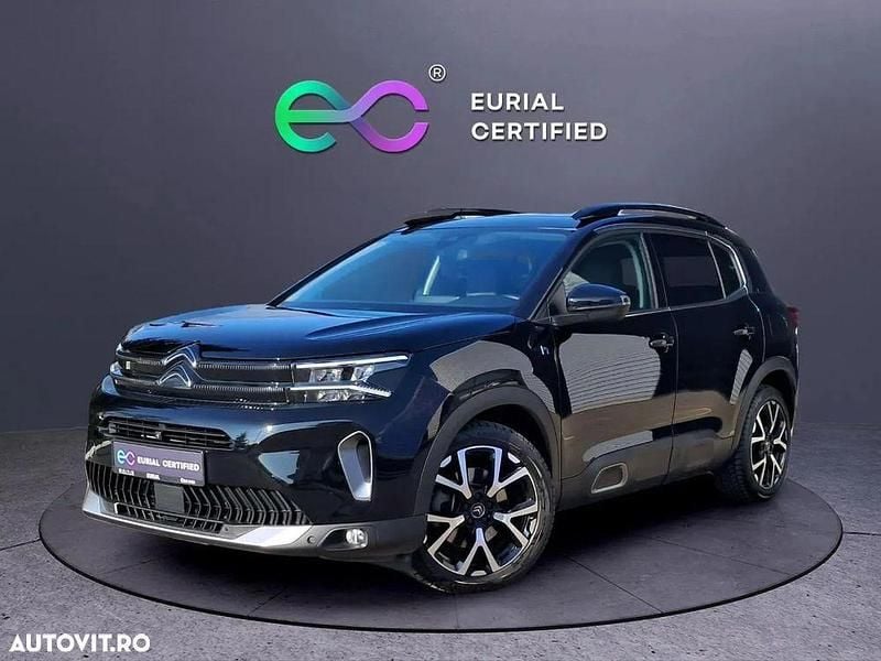 Negru Utilizat 2023 Citroën C5 Aircross SUV | 29.500 EUR (Scump) - Imagine 1/4