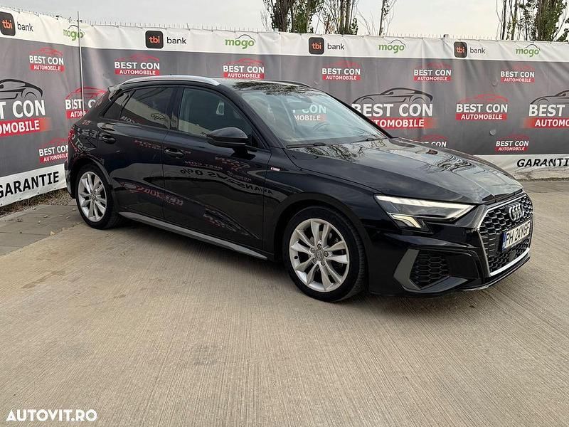 Culoarenegru Utilizat 2022 Audi A3 Sportback S-Line Hatchback | 19.999 EUR (Preț OK) - Imagine 1/4