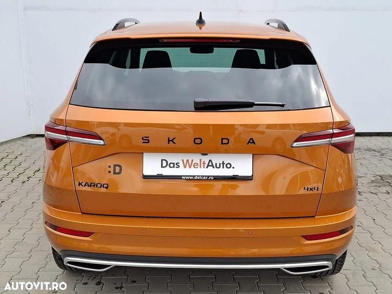 Second-hand Skoda Karoq SportLine 190 CP (139 kW) 2025 Culoareportocaliu SUV