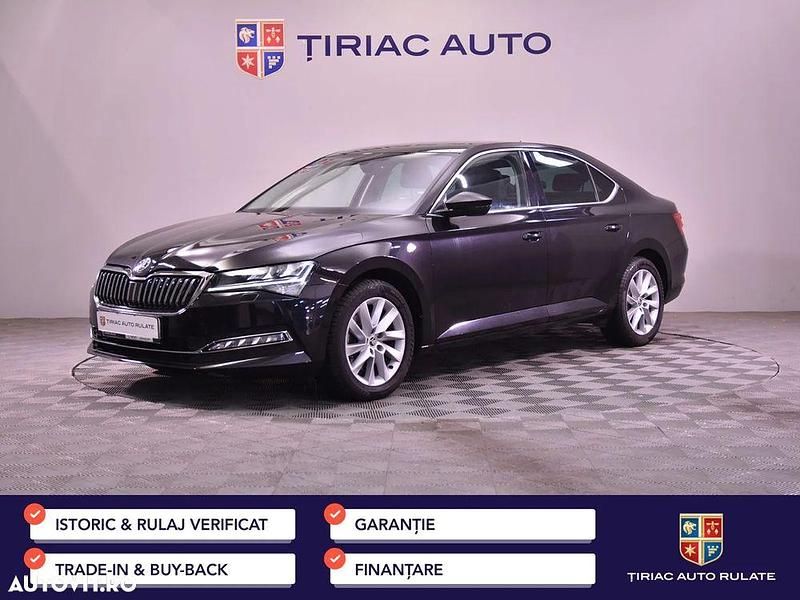 Negru Utilizat 2021 Skoda Superb Style Berlinǎ | 29.900 EUR (Scump) - Imagine 1/4