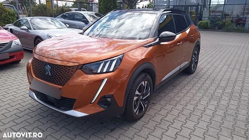 Second-hand Peugeot e-2008 GT 100 kW (136 CP) 2021 Portocaliu SUV