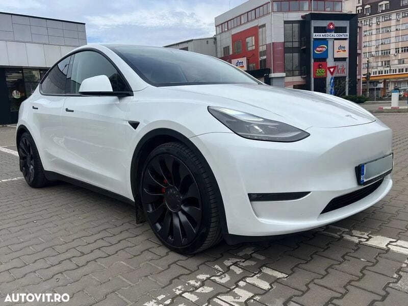 Alb Utilizat 2023 Tesla Model Y Performance SUV | 41.300 EUR - Imagine 1/4