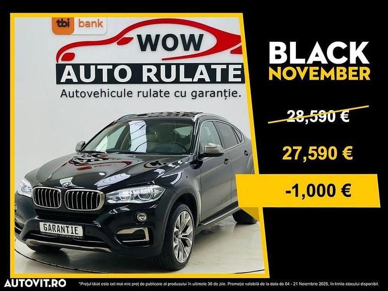 Culoarenegru Utilizat 2016 BMW X6 SUV | 27.590 EUR (Preț bun) - Imagine 1/4