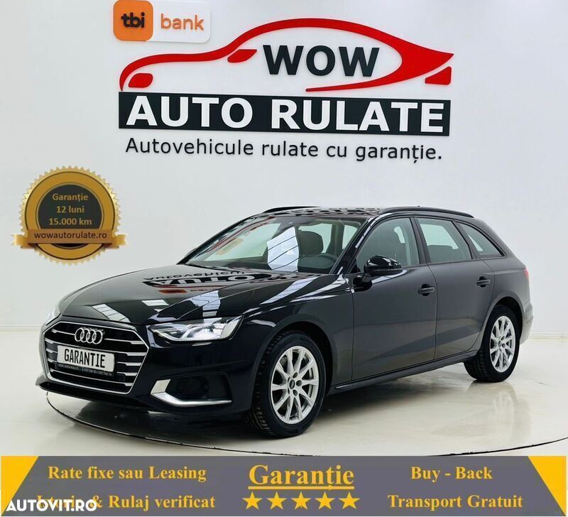 Negru Utilizat 2021 Audi A4 Break | 21.590 EUR (Preț OK) - Imagine 1/4