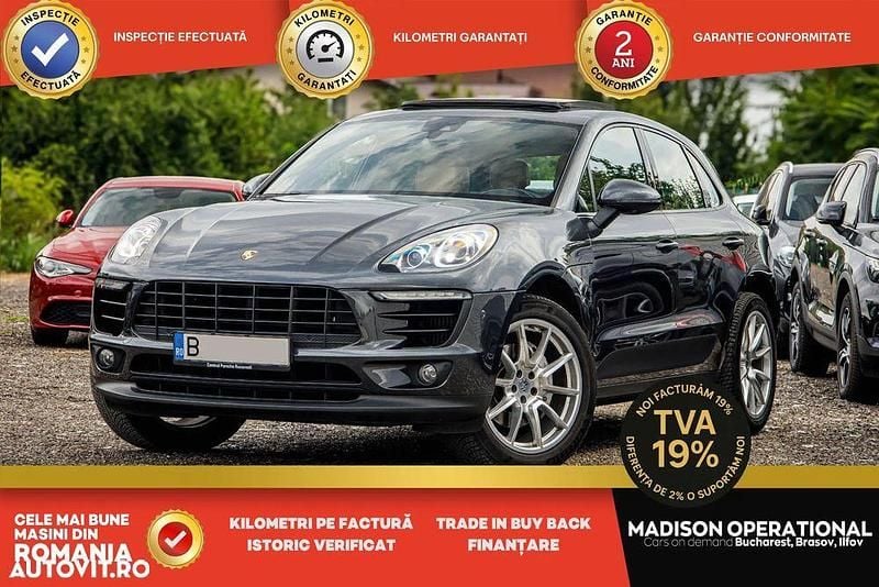 Gri Utilizat 2018 Porsche Macan S SUV | 40.622 EUR (Preț OK) - Imagine 1/4