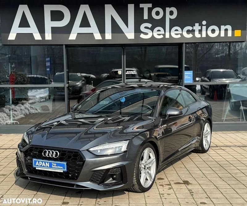 Gri Utilizat 2021 Audi A5 S-Line Coupe | 37.520 EUR - Imagine 1/4