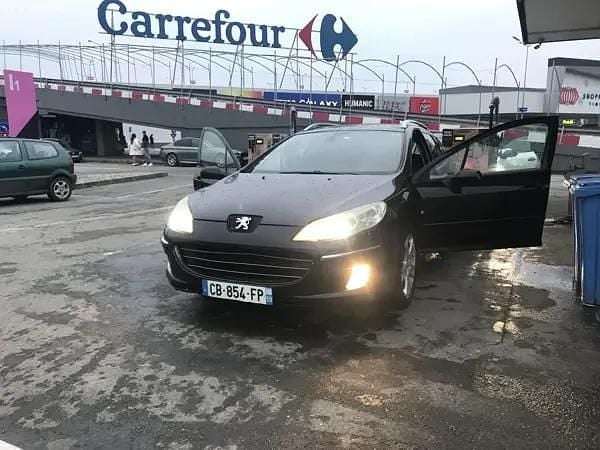 Negru Utilizat 2007 Peugeot 407 Break | 1.900 EUR (Preț OK) - Imagine 1/4