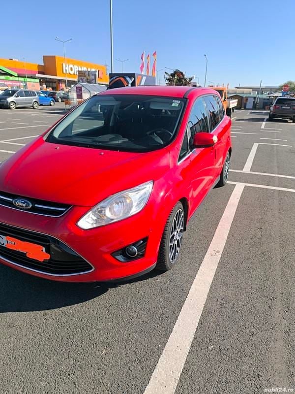 Rosu Utilizat 2014 Ford Grand C-Max Monovolum | 5.400 EUR (Preț OK) - Imagine 1/4