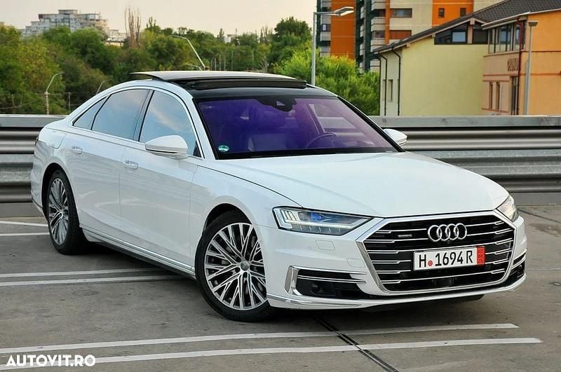 Culoarealb Utilizat 2018 Audi A8 Berlinǎ | 38.500 EUR (Super Preț) - Imagine 1/4
