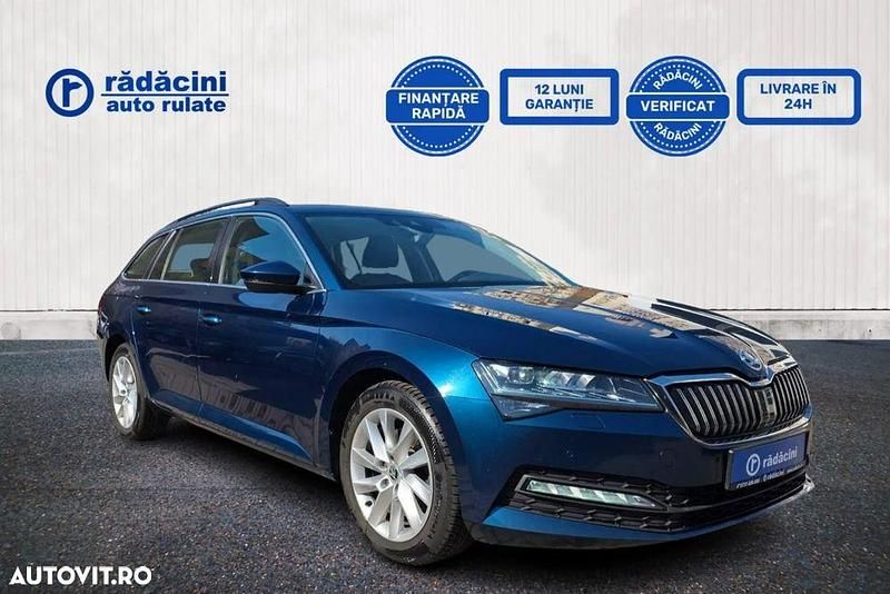 Albastru Utilizat 2020 Skoda Superb Ambition Break | 21.500 EUR (Preț OK) - Imagine 1/4