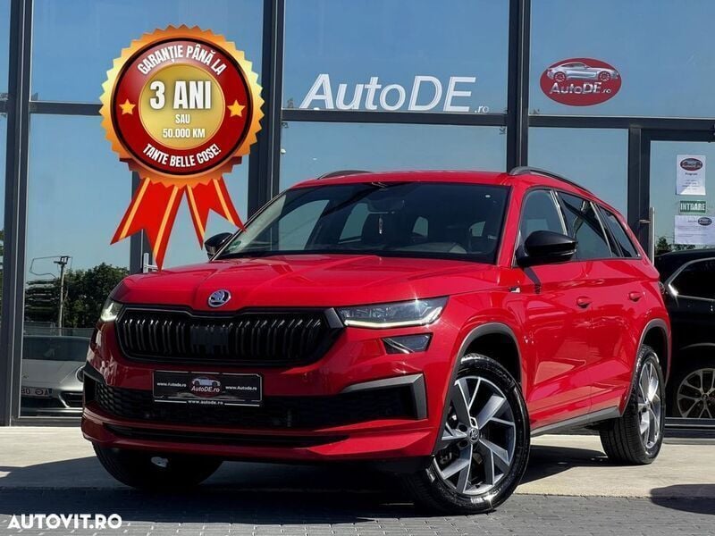 Rosu Utilizat 2022 Skoda Kodiaq SUV | 25.990 EUR (Super Preț) - Imagine 1/4