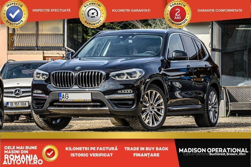 Negru Utilizat 2018 BMW X3 Advantage SUV | 23.500 EUR (Preț OK) - Imagine 1/4
