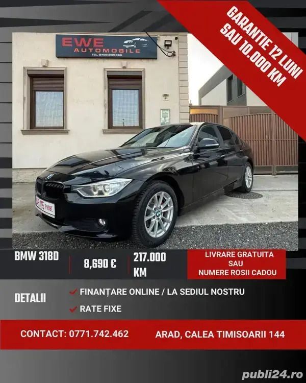 Utilizat 2013 BMW 318 Berlinǎ | 8.990 EUR (Preț bun) - Imagine 1/4