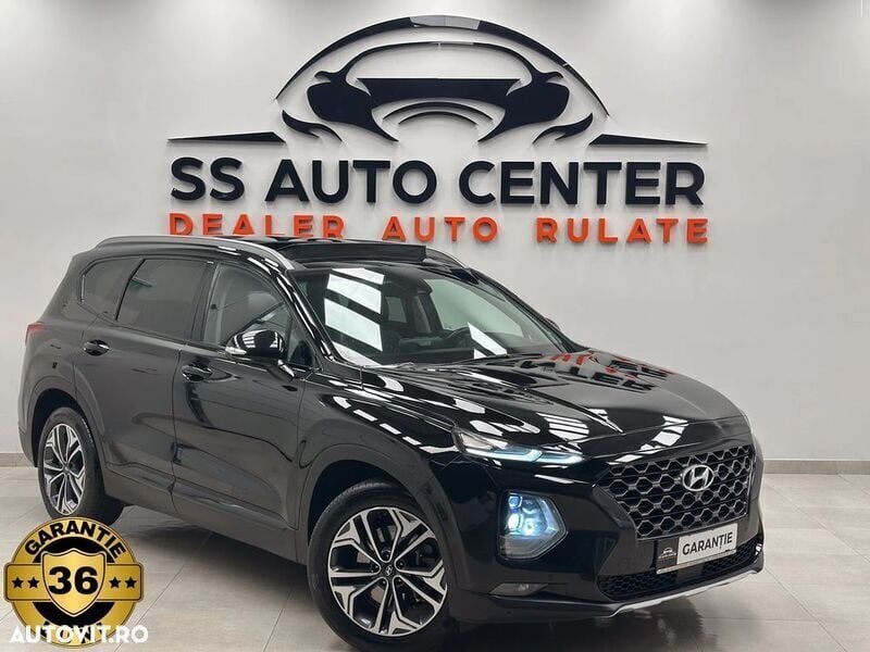 Negru Utilizat 2020 Hyundai Santa Fe SUV | 24.990 EUR (Preț OK) - Imagine 1/4