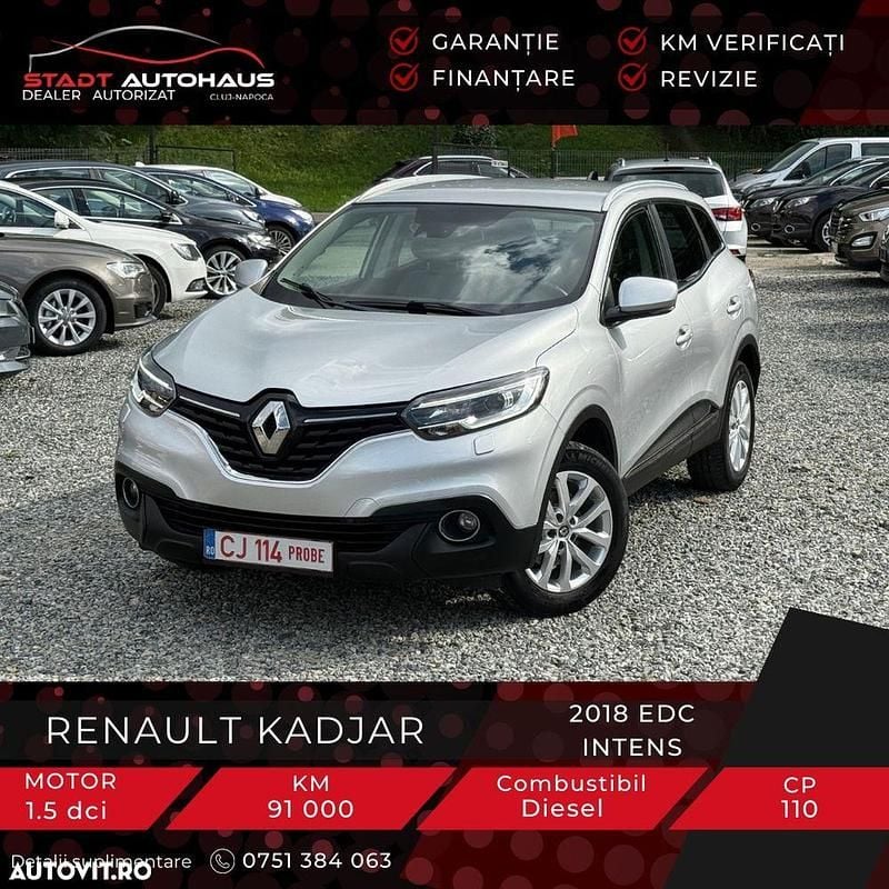 Culoareargint Utilizat 2018 Renault Kadjar Intens SUV | 14.250 EUR (Preț OK) - Imagine 1/4