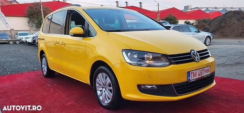 Culoaregalbeuriu Utilizat 2014 VW Sharan Comfortline Monovolum | 8.900 EUR (Preț bun) - Imagine 1/4