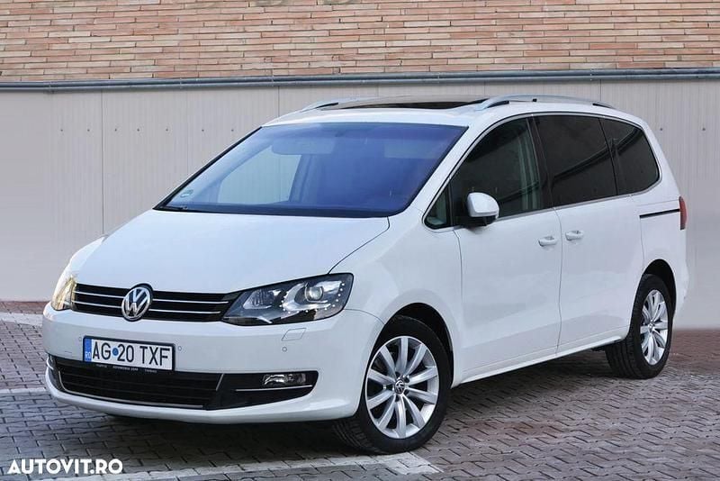 Alb Utilizat 2016 VW Sharan Highline Monovolum | 14.200 EUR (Super Preț) - Imagine 1/4