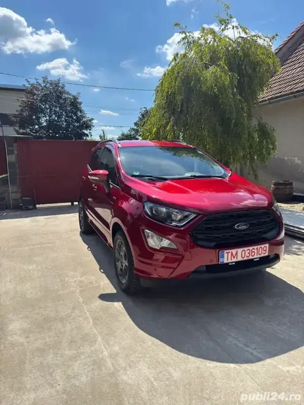 Rosu Utilizat 2019 Ford Ecosport ST-Line SUV | 11.500 EUR (Preț OK) - Imagine 1/4