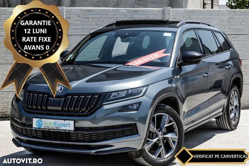 Gri Utilizat 2019 Skoda Kodiaq SportLine SUV | 22.980 EUR (Preț OK) - Imagine 1/4