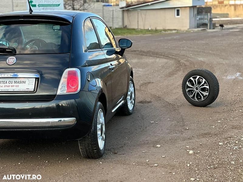 Second-hand Fiat 500 69 CP (50 kW) 2009 Negru Hatchback