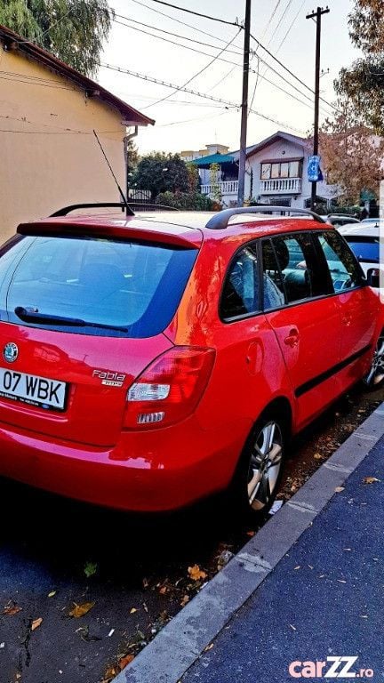 Second-hand Skoda Fabia 70 CP (51 kW) 2009 Rosu Hatchback