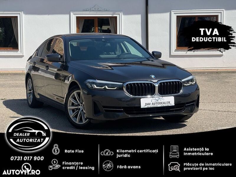 Gri Utilizat 2021 BMW 530e Berlinǎ | 29.499 EUR (Preț bun) - Imagine 1/4