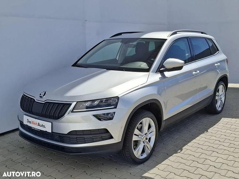 Argintiu metalic Utilizat 2021 Skoda Karoq Style SUV | 23.595 EUR (Preț OK) - Imagine 1/4