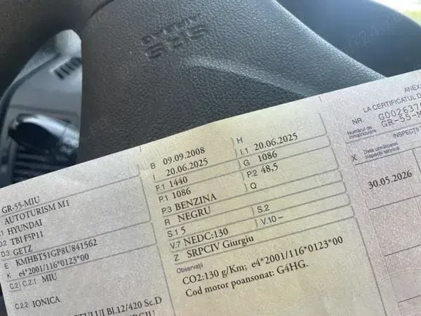 Second-hand Hyundai Getz 48 CP (35 kW) 2008 Hatchback