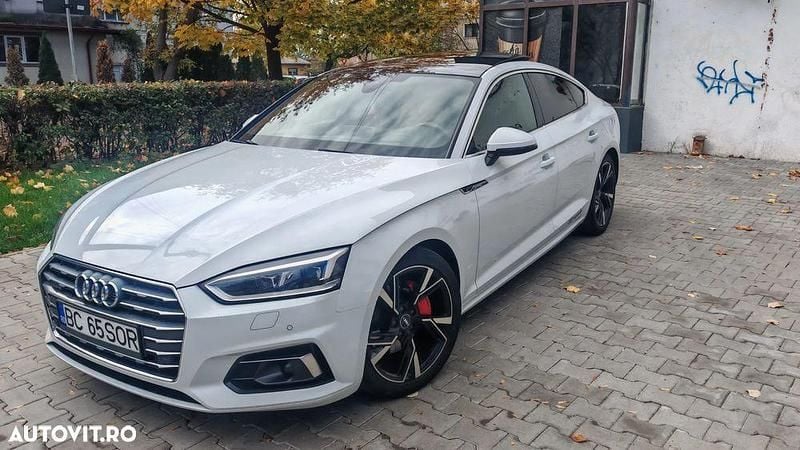 Culoarealb Utilizat 2019 Audi A5 Sportback Sport Hatchback | 23.800 EUR (Preț OK) - Imagine 1/4