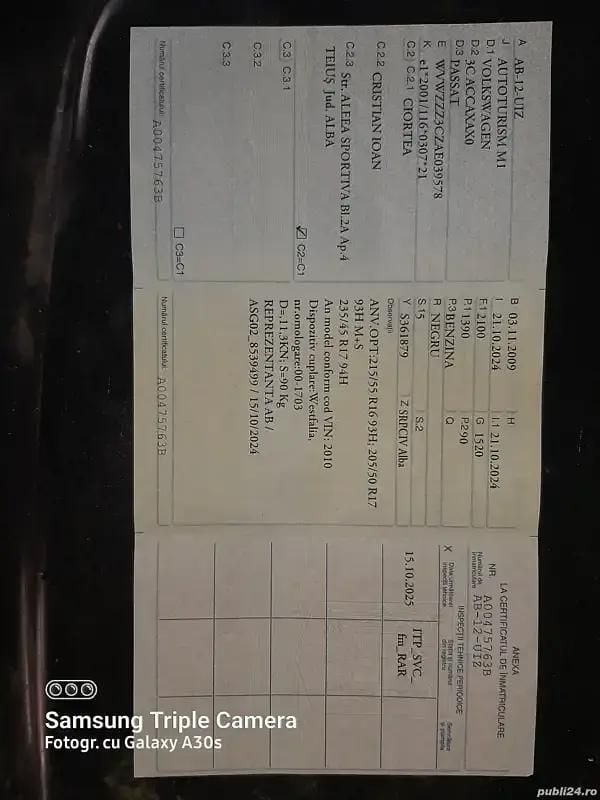 Utilizat 2009 VW Passat Break | 3.590 EUR (Preț OK) - Imagine 1/4