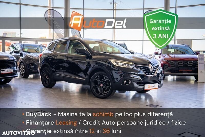 Negru Utilizat 2017 Renault Kadjar SUV | 11.500 EUR (Preț OK) - Imagine 1/4