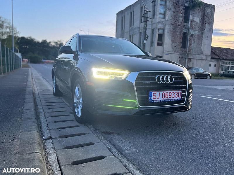 Negru Utilizat 2016 Audi Q3 SUV | 17.500 EUR (Super Preț) - Imagine 1/4