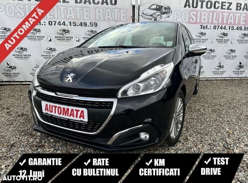 Negru Utilizat 2018 Peugeot 208 Hatchback | 9.950 EUR (Preț OK) - Imagine 1/4