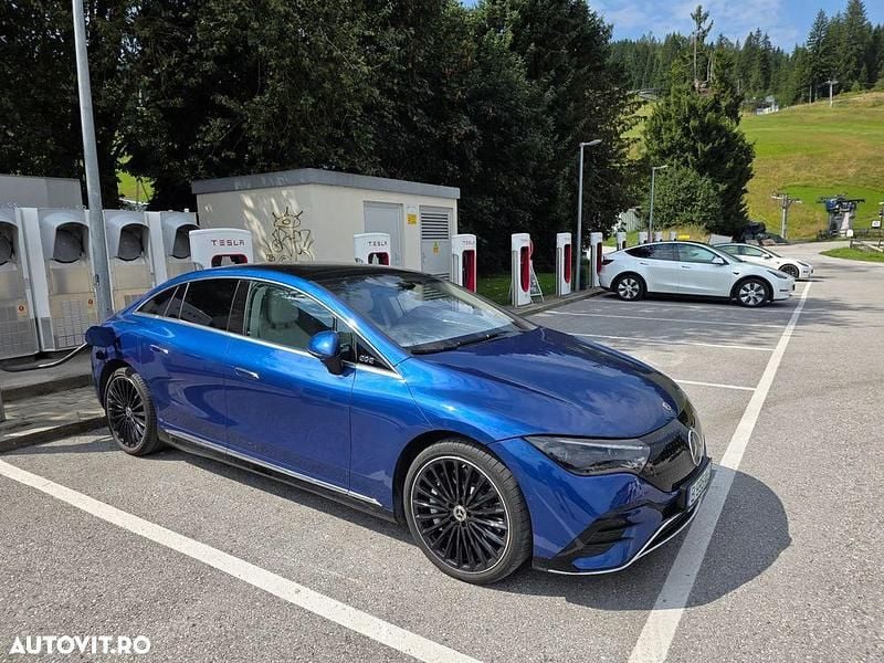 Second-hand Mercedes EQE350 214 kW (292 CP) 2022 Culoarealbastru Berlinǎ