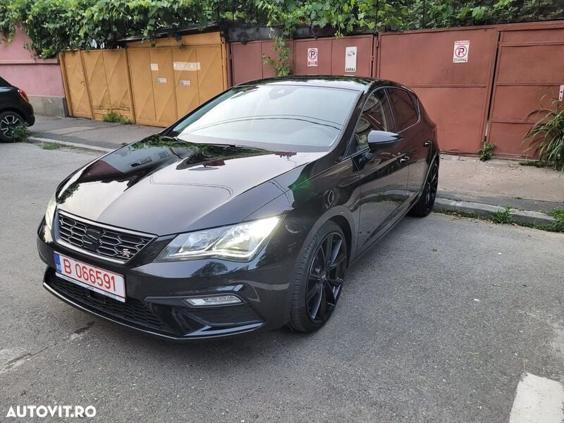 Negru Utilizat 2018 Seat Leon FR Hatchback | 13.000 EUR (Scump) - Imagine 1/4