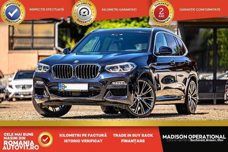 Negru Utilizat 2019 BMW X3 M Sport SUV | 27.750 EUR (Preț bun) - Imagine 1/4